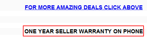 Seller warranty and manufacturer warranty