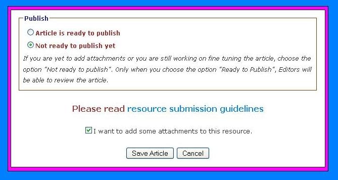 Not ready to publish