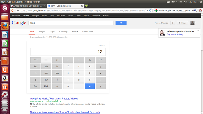 Melakukan perhitungan dengan google