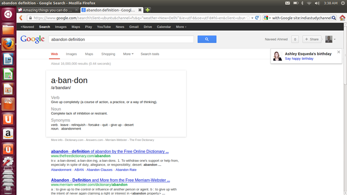 Lihat definisi kata apapun dengan Google