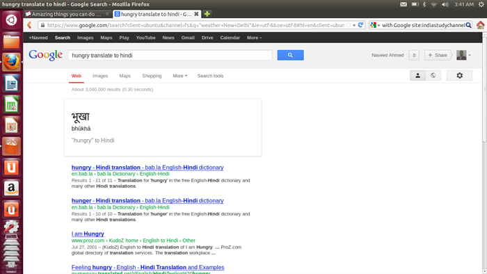 Menerjemahkan ke bahasa dengan Google