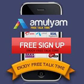 How to earn free mobile recharge from Amulyam