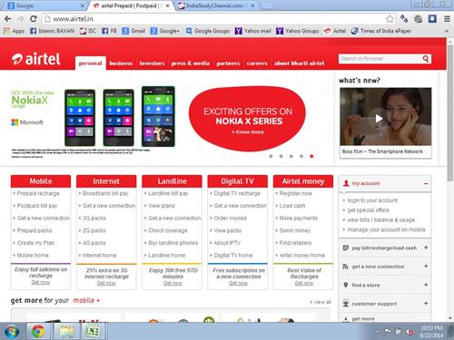 airtel login airtel login