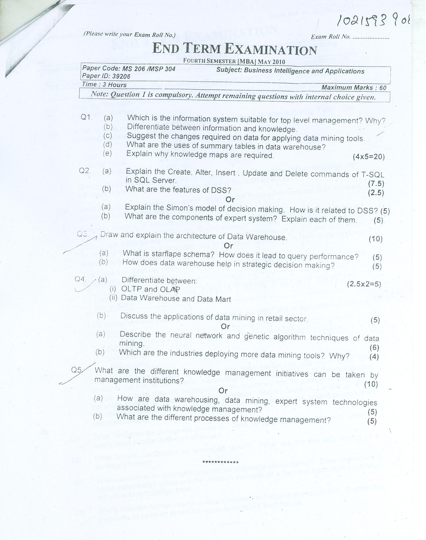Business intelligence research papers