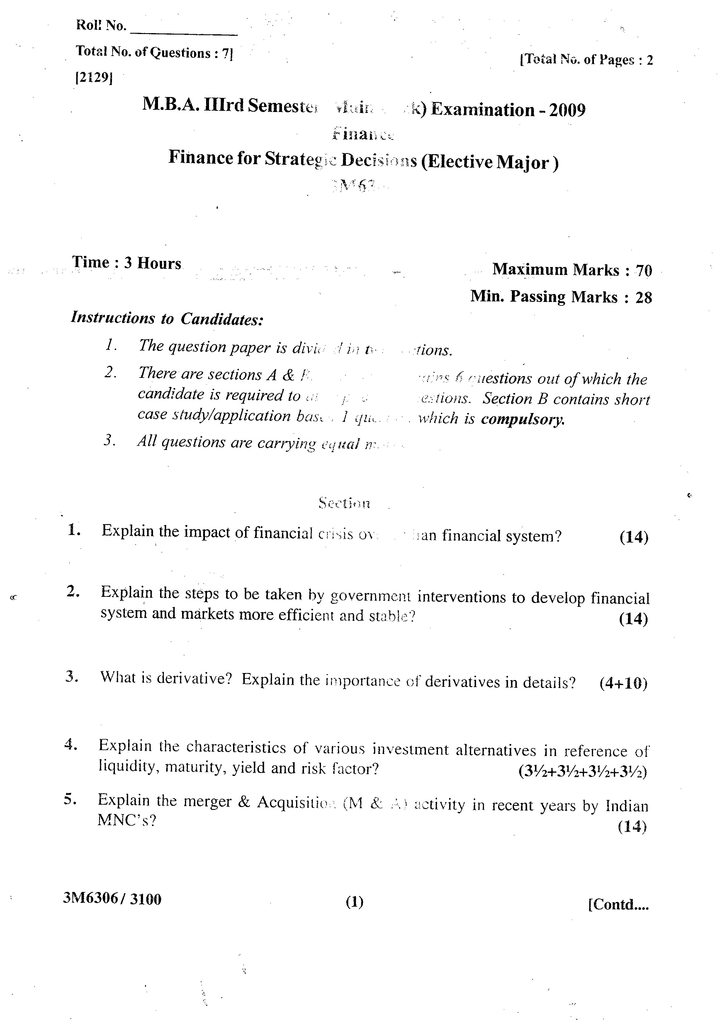 pgdm question management 19 question classnobr management download ...