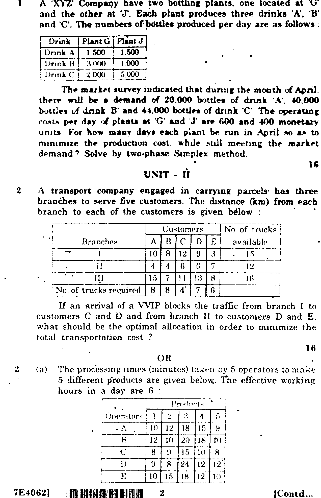 operation research model question papers Model question paper for the mtech admissions test industrial engineering & operations research, iit bombay disclaimer about this document: this question paper is a. operation research model question papers Model question paper for the mtech admissions test industrial engineering & operations research, iit bombay disclaimer about this document: this question paper is a.