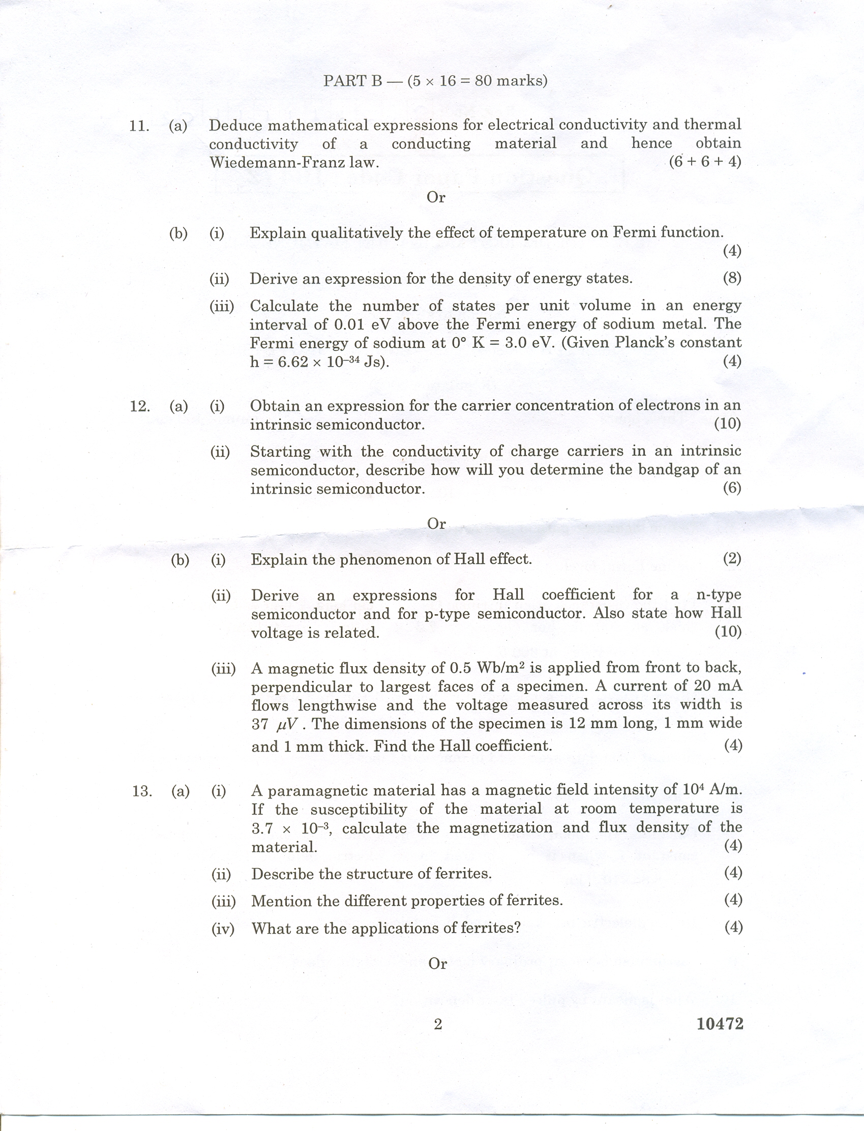 .degree examination may/june , 2nd semester, Anna University chennai ...