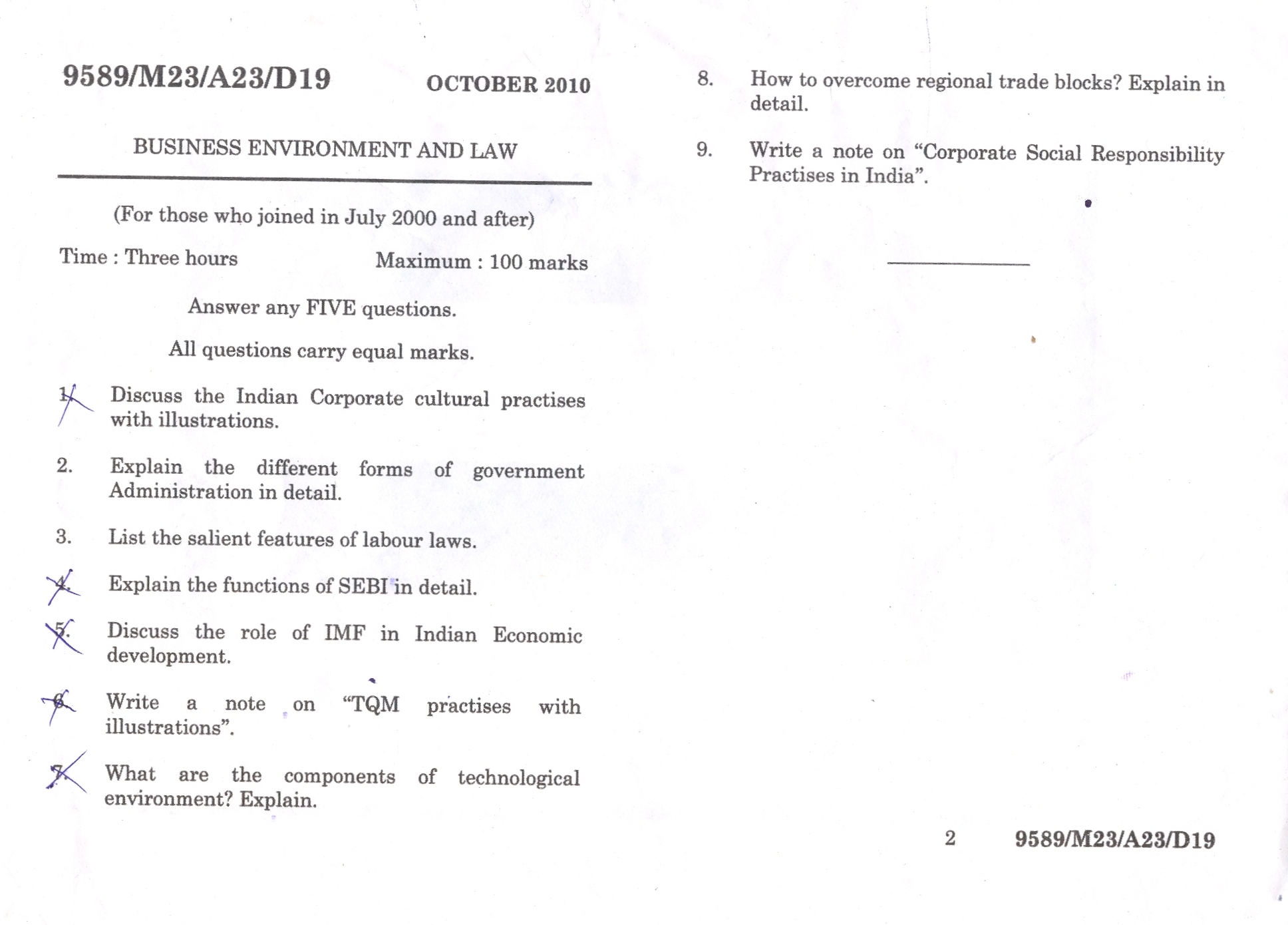 Business law essay topics