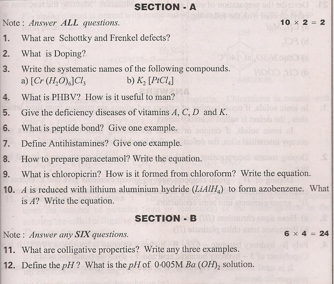 andhra pradesh intermediate chemistry question paper 2011 andhra pradesh intermediate chemistry question paper 2011